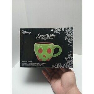 Disney Poison Apple Snow White Coffee Mug Red Green Drip New in Box‎